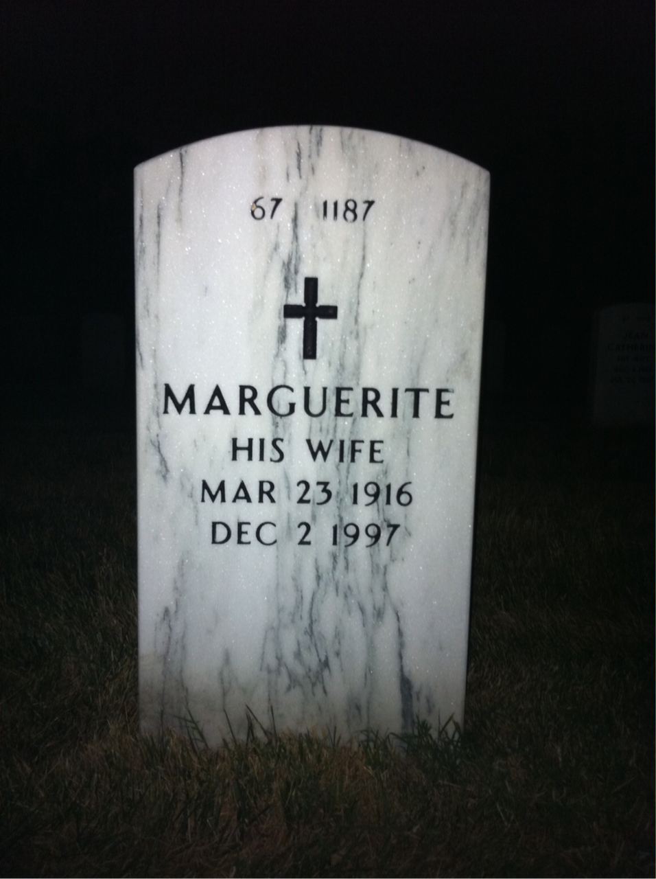 Back of headstone — Adam Koscielniak