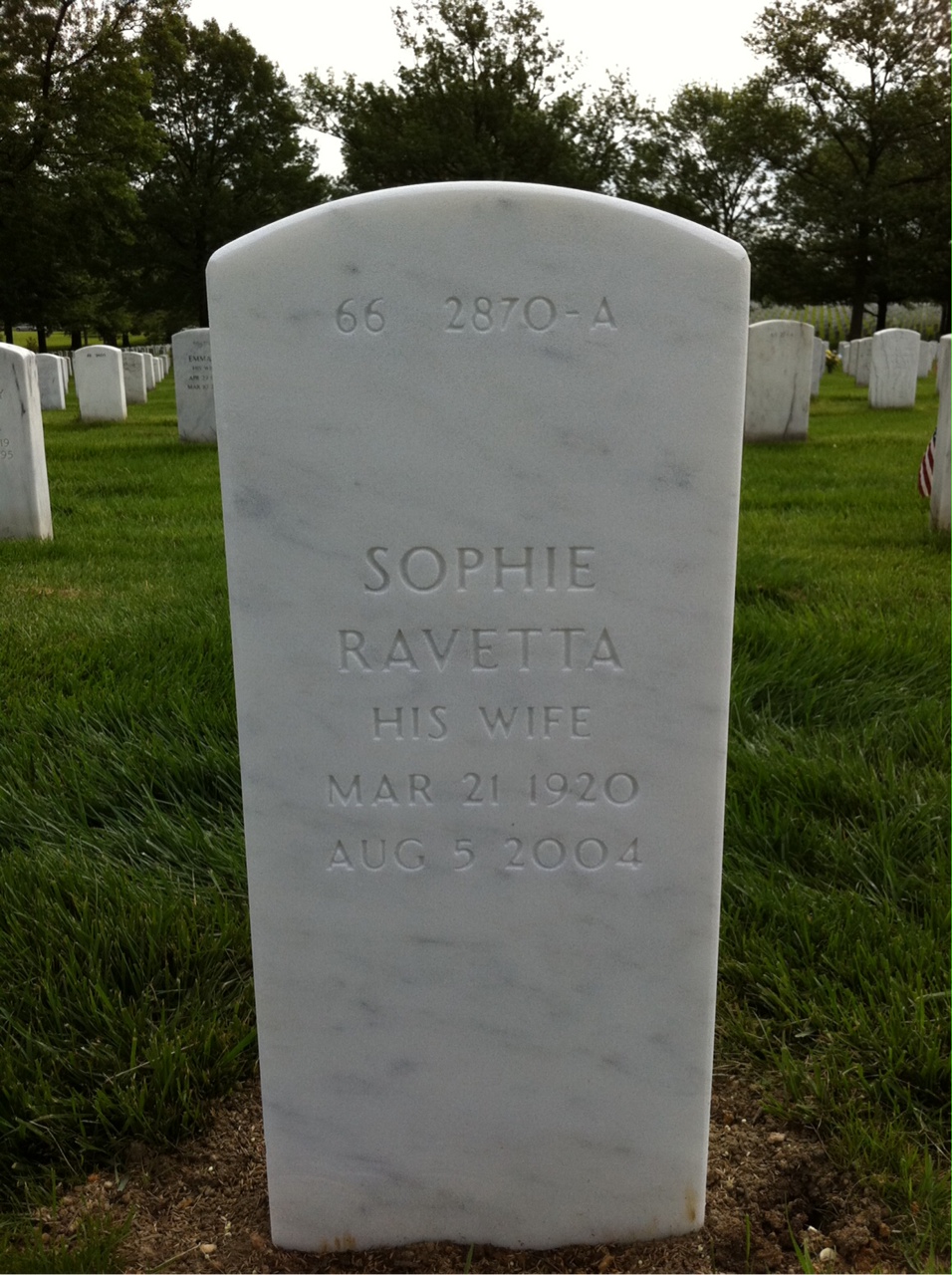 Back of headstone — Arthur Kaneko