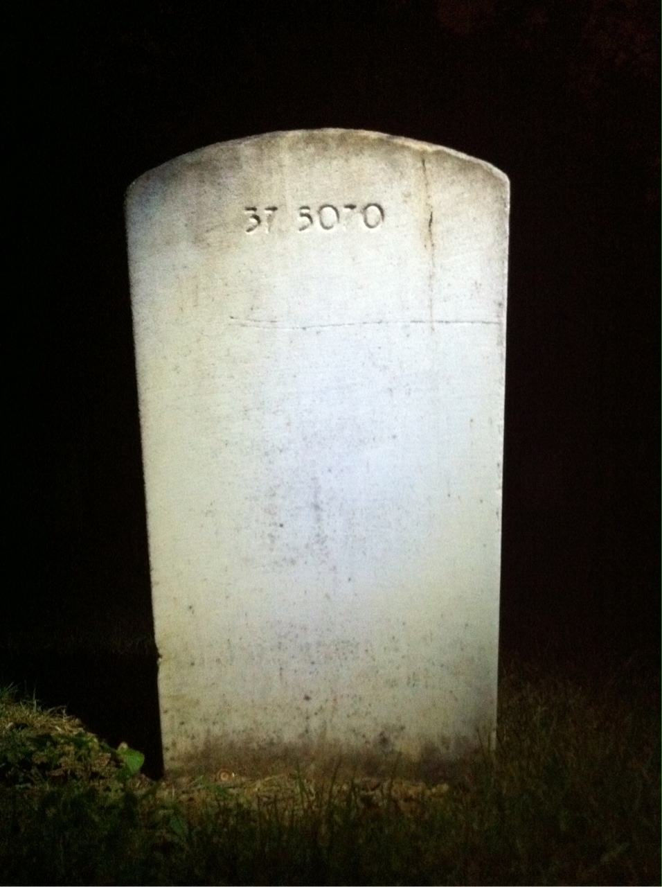 Back of headstone — Gilbert Moreau