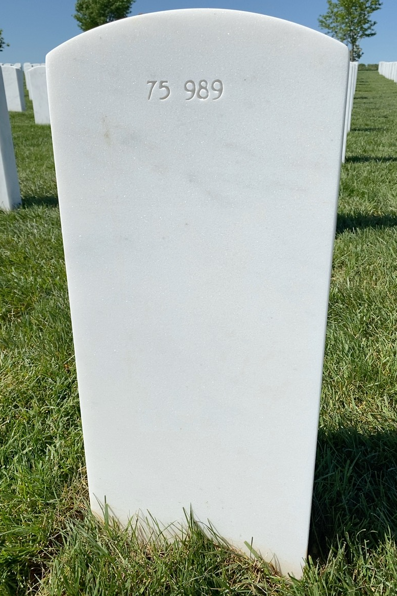 Back of headstone — Wilbert Thaw Stewart