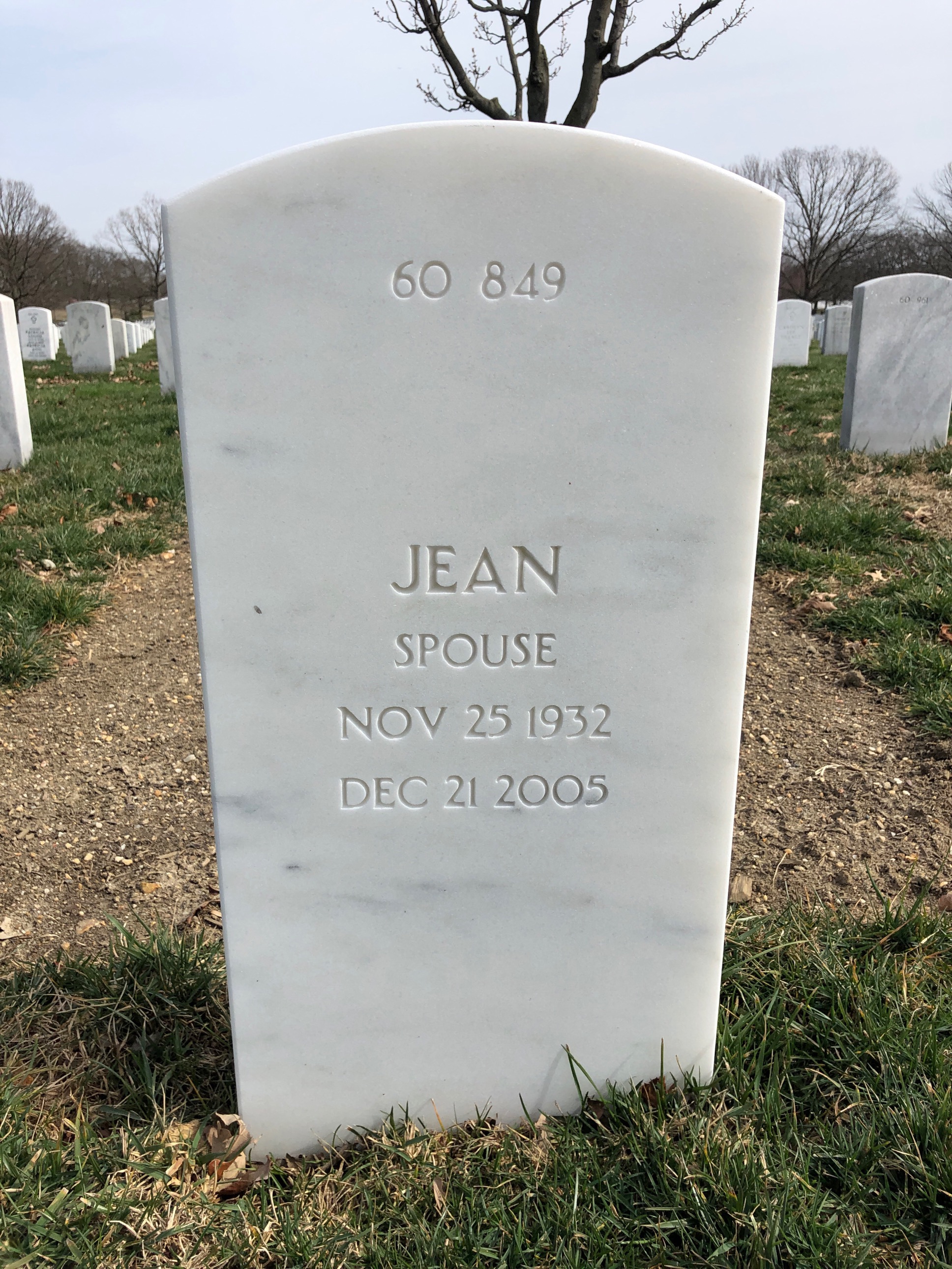 Back of headstone — William Walker