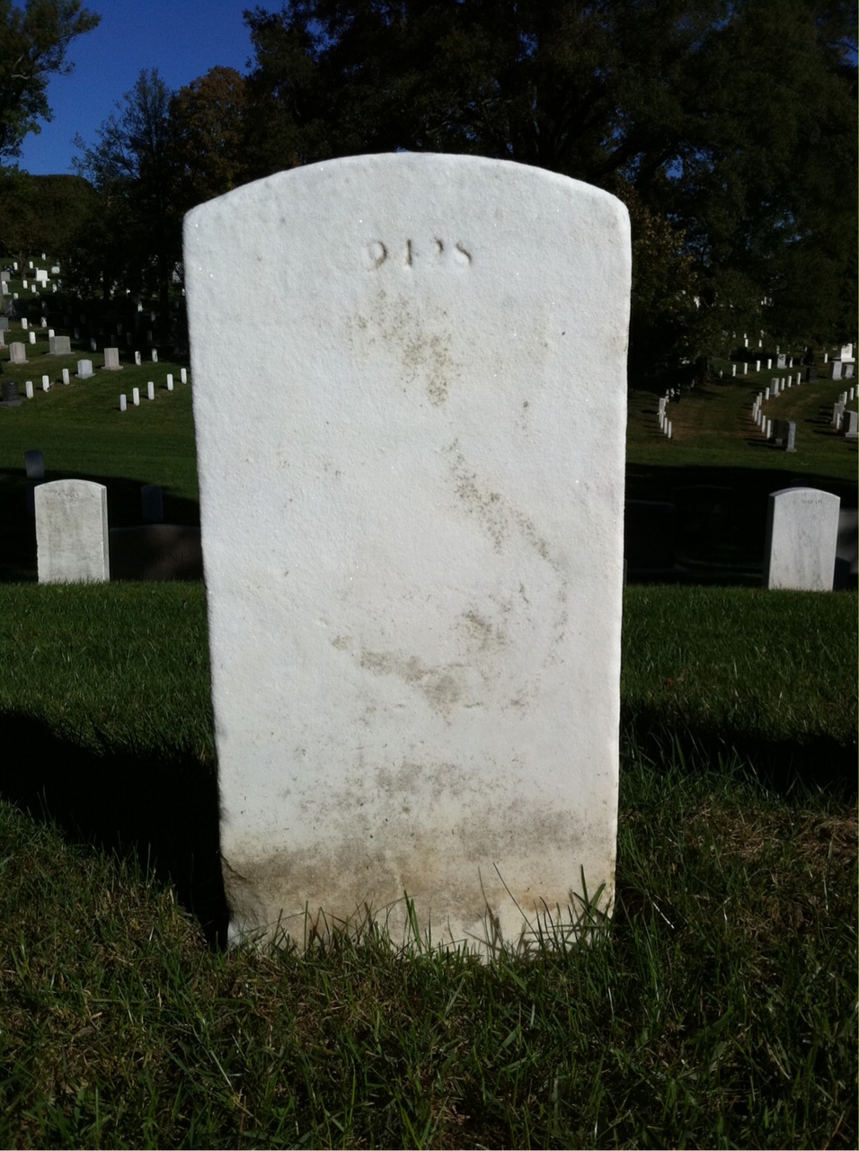 Back of headstone — William Murray