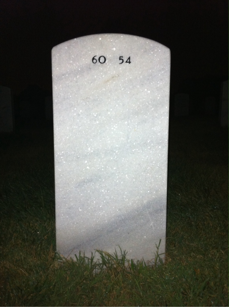 Back of headstone — Charles Morris