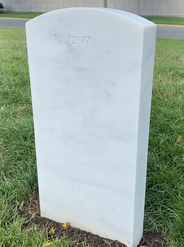 Back of headstone — James Murphy