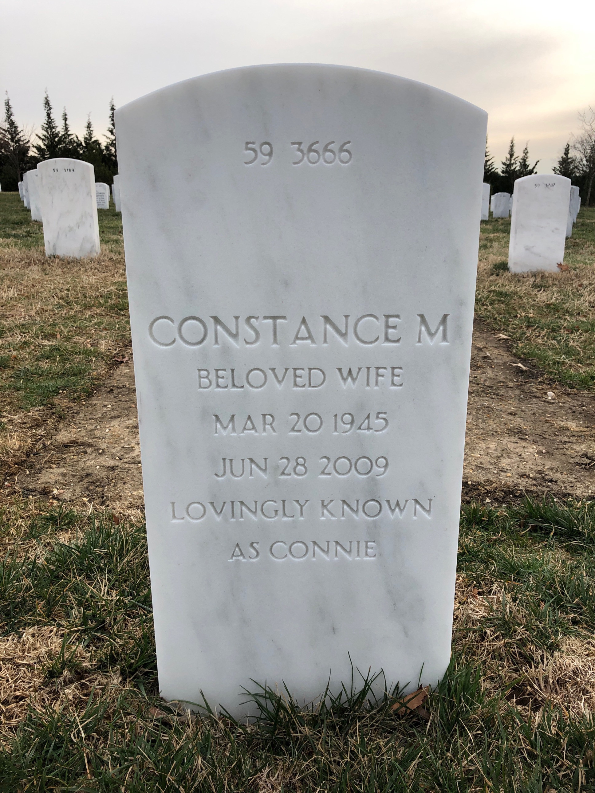 Back of headstone — James Houston