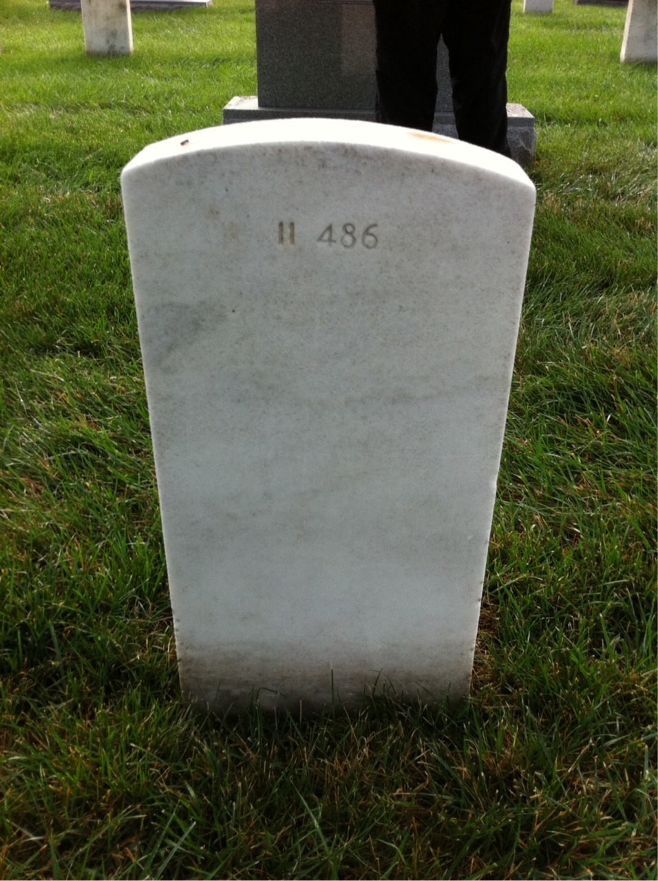 Back of headstone — William Murphy