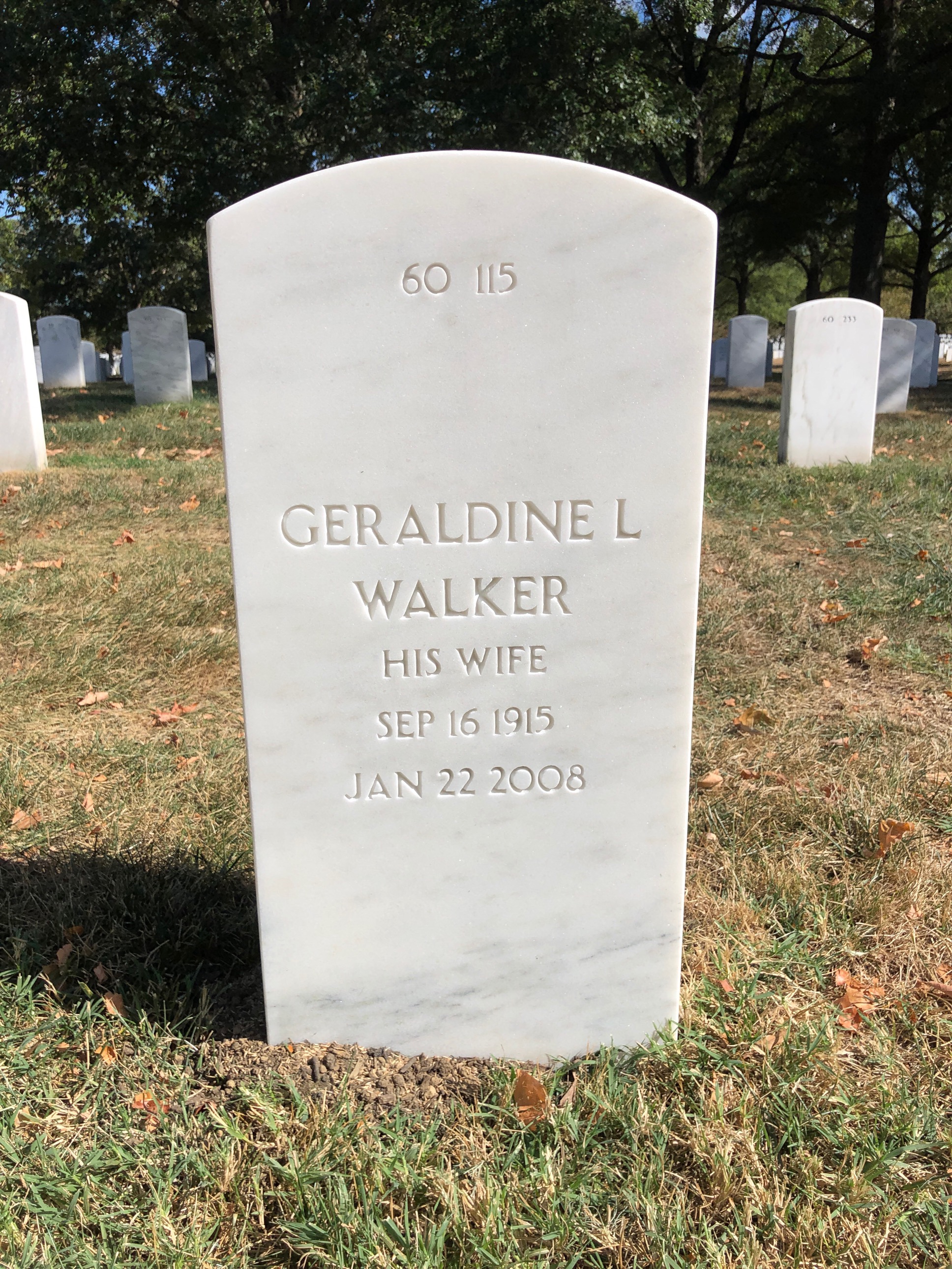 Back of headstone — Clive Watson