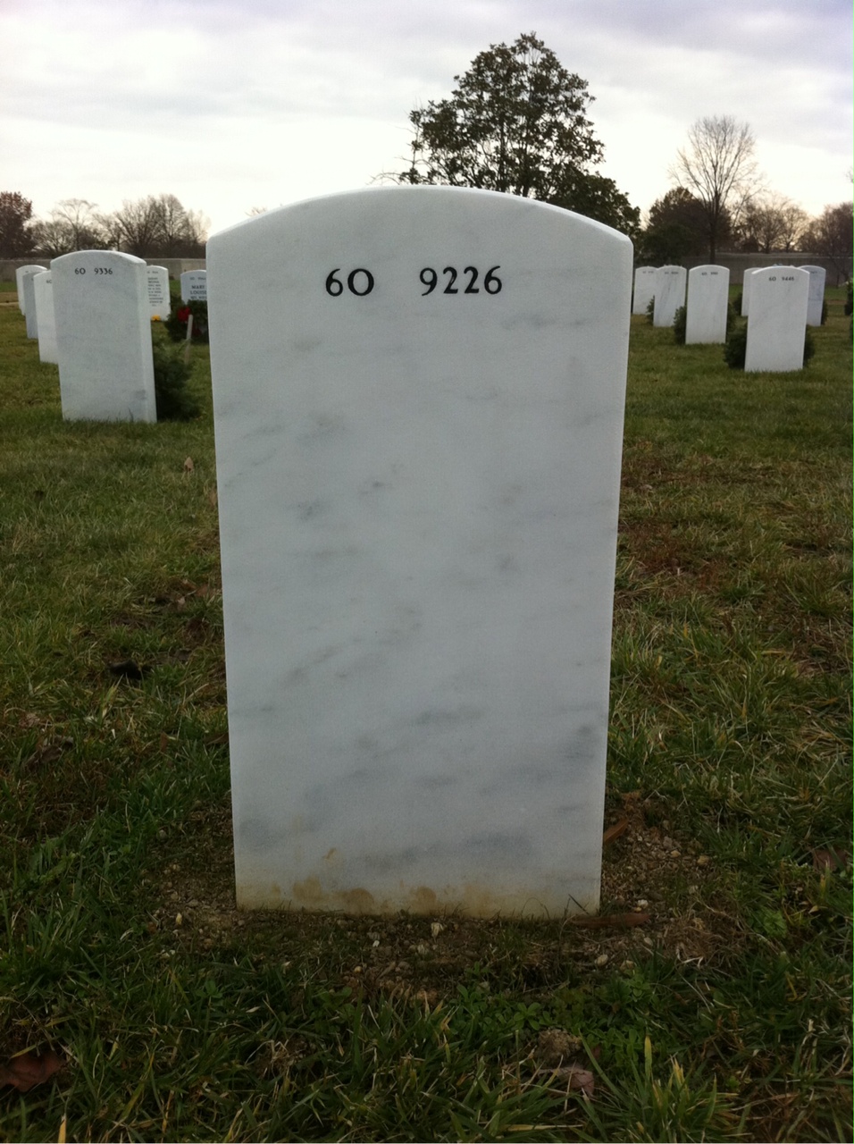 Back of headstone — Joseph Bartak