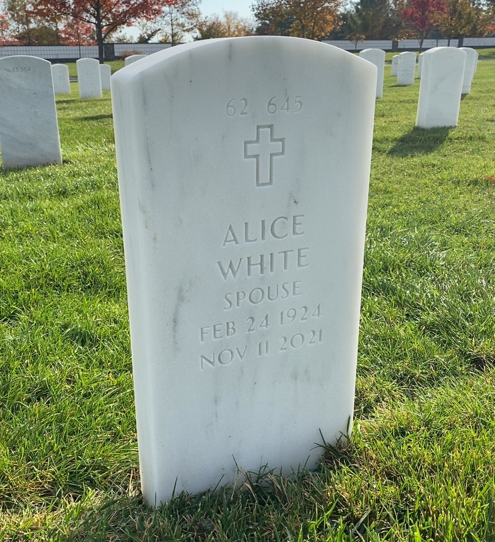 Back of headstone — William Robert Day