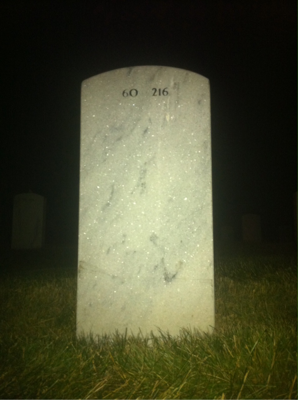 Back of headstone — John Luksich