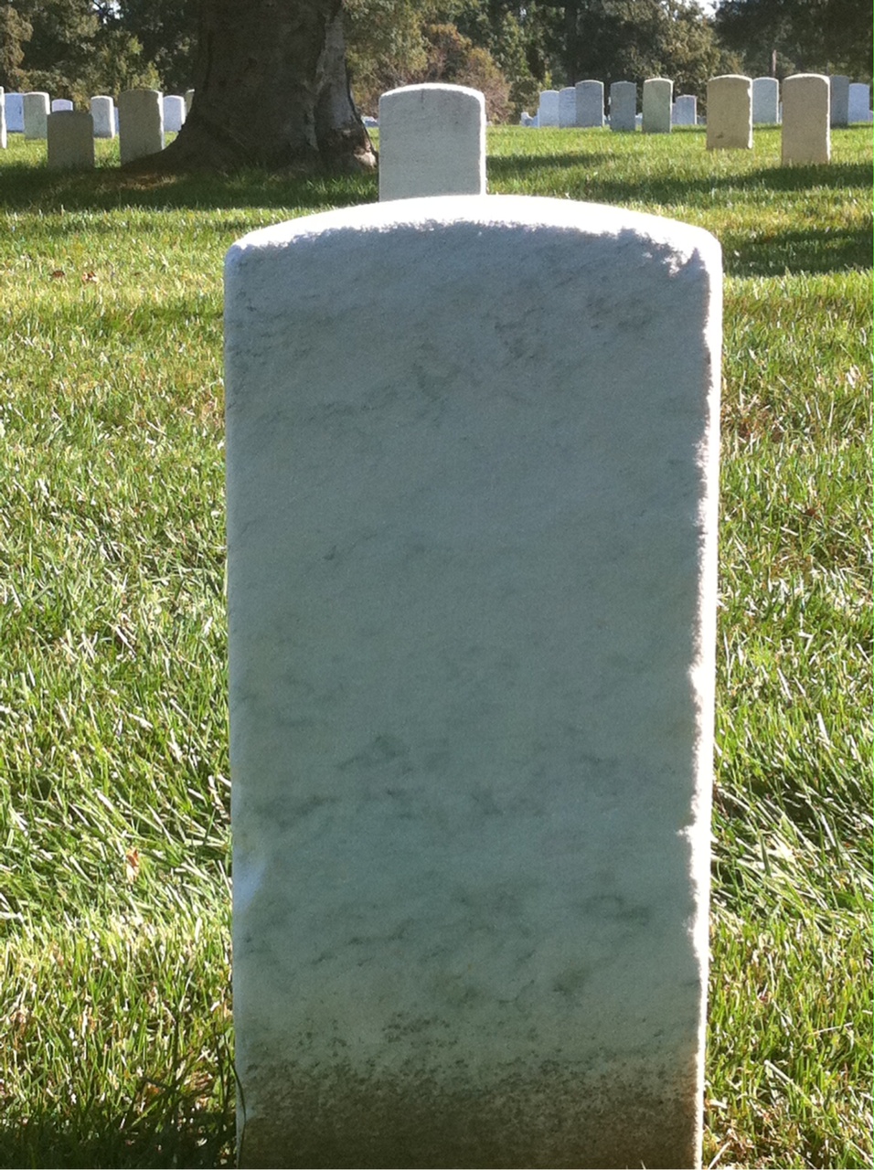 Back of headstone — Mohlon Montis