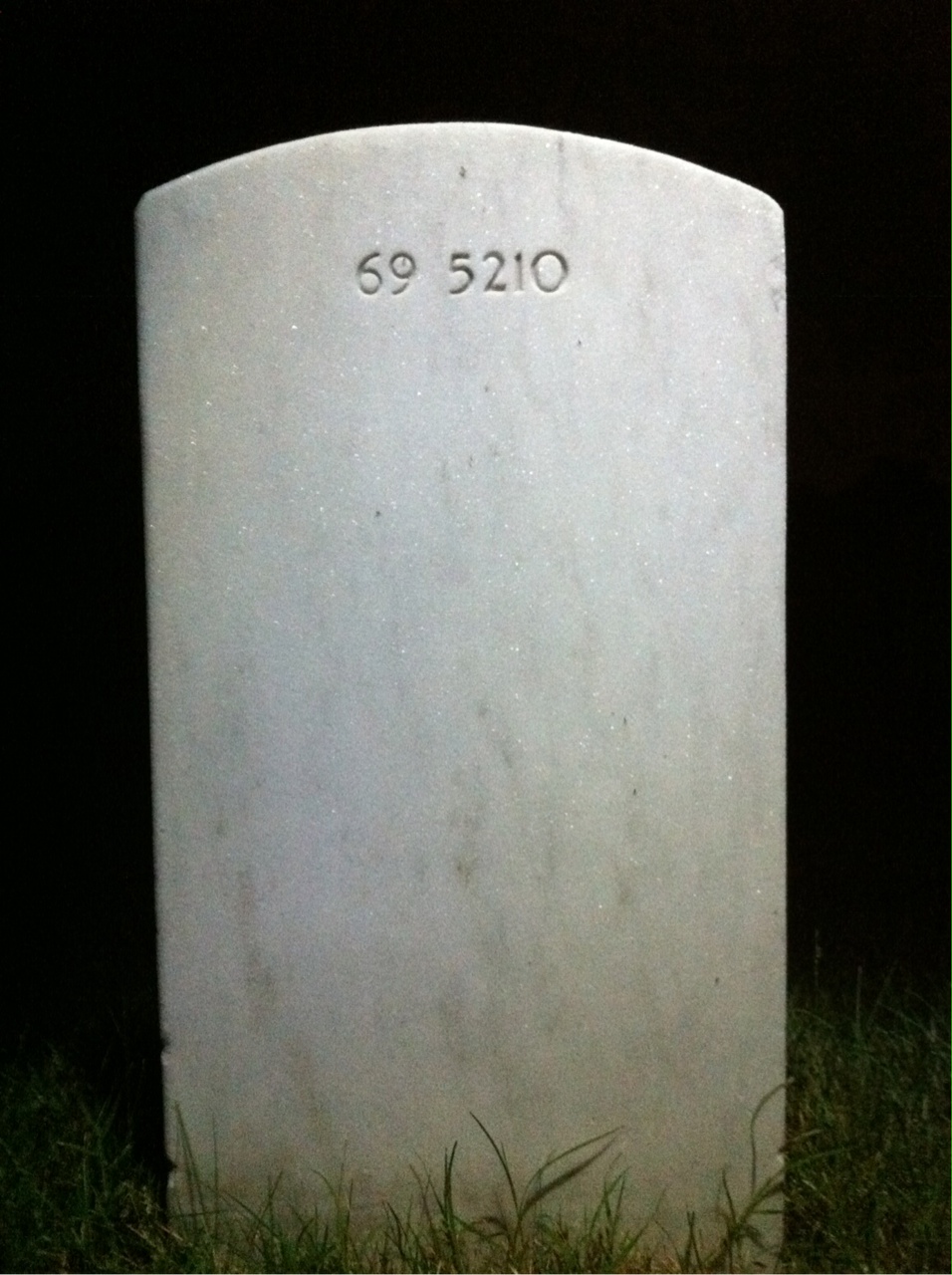 Back of headstone — Walter Hunt Dorrity