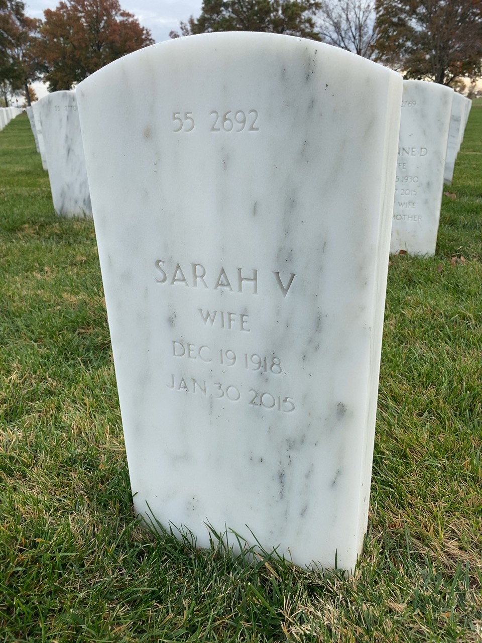 Back of headstone — Jack Morrison