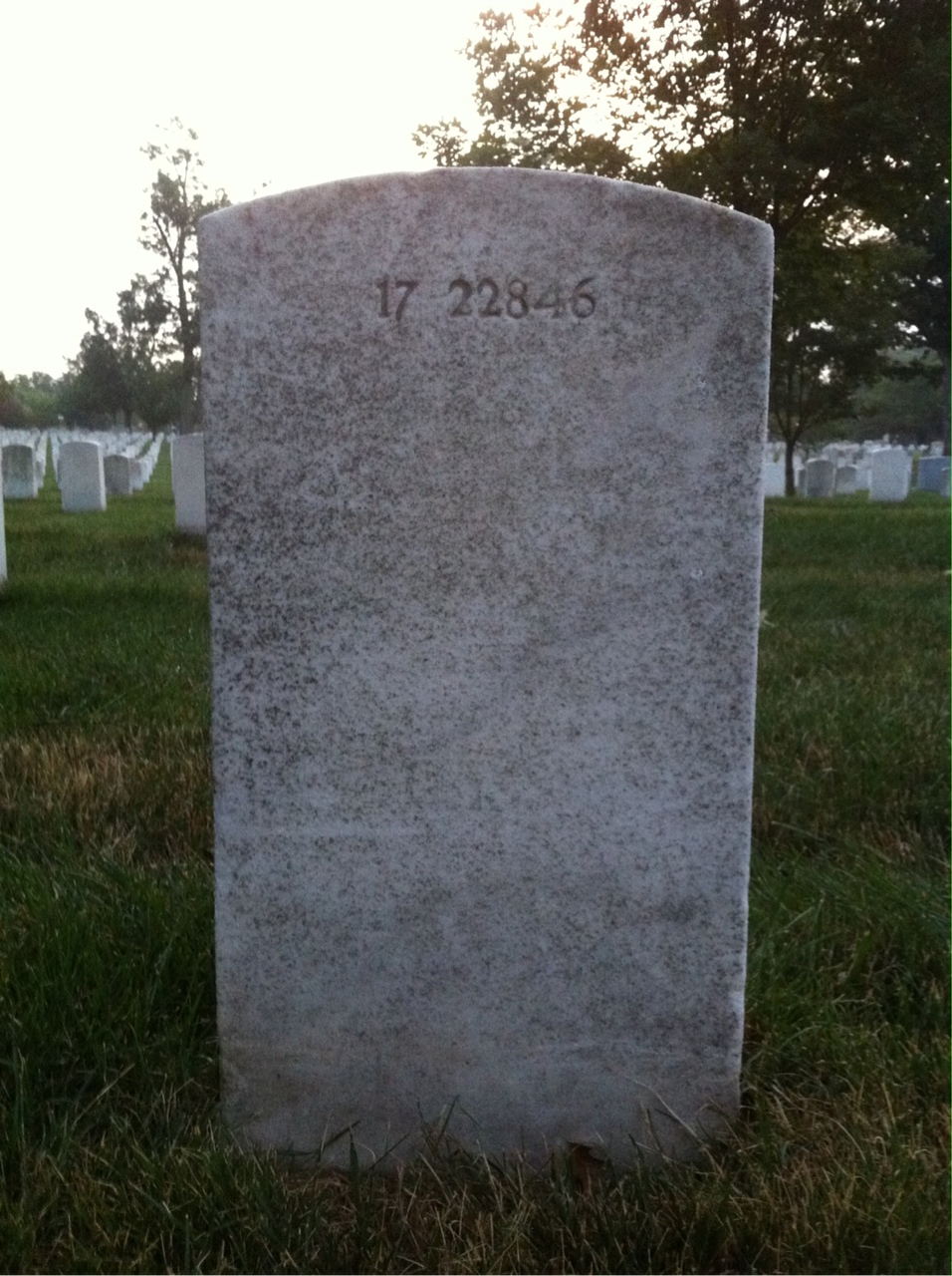 Back of headstone — Helen Adamson