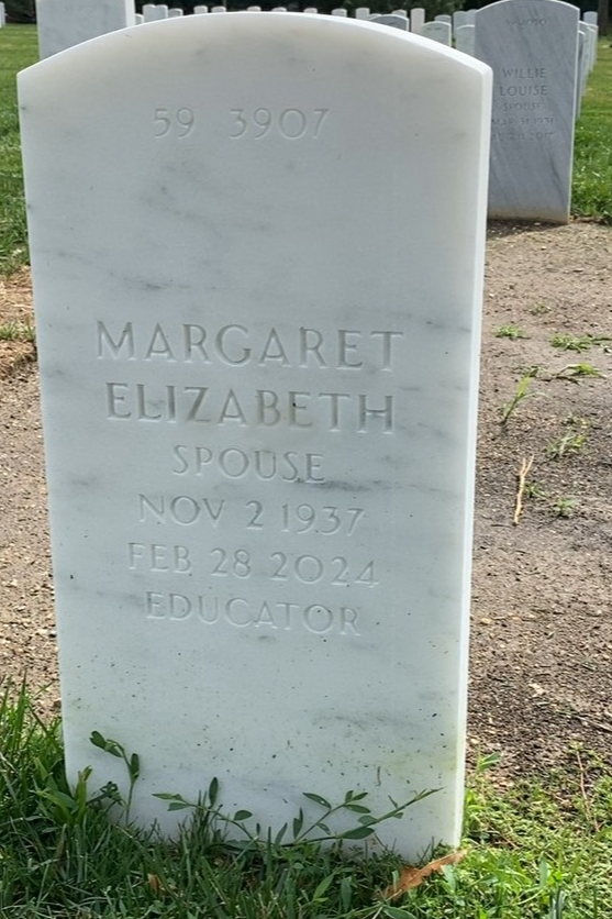Back of headstone — Howard Boone