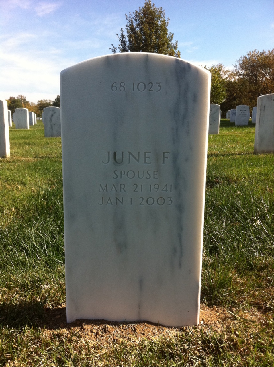 Back of headstone — Clarence Mills