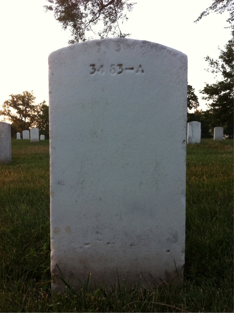 Back of headstone — Janet Ankenbrandt