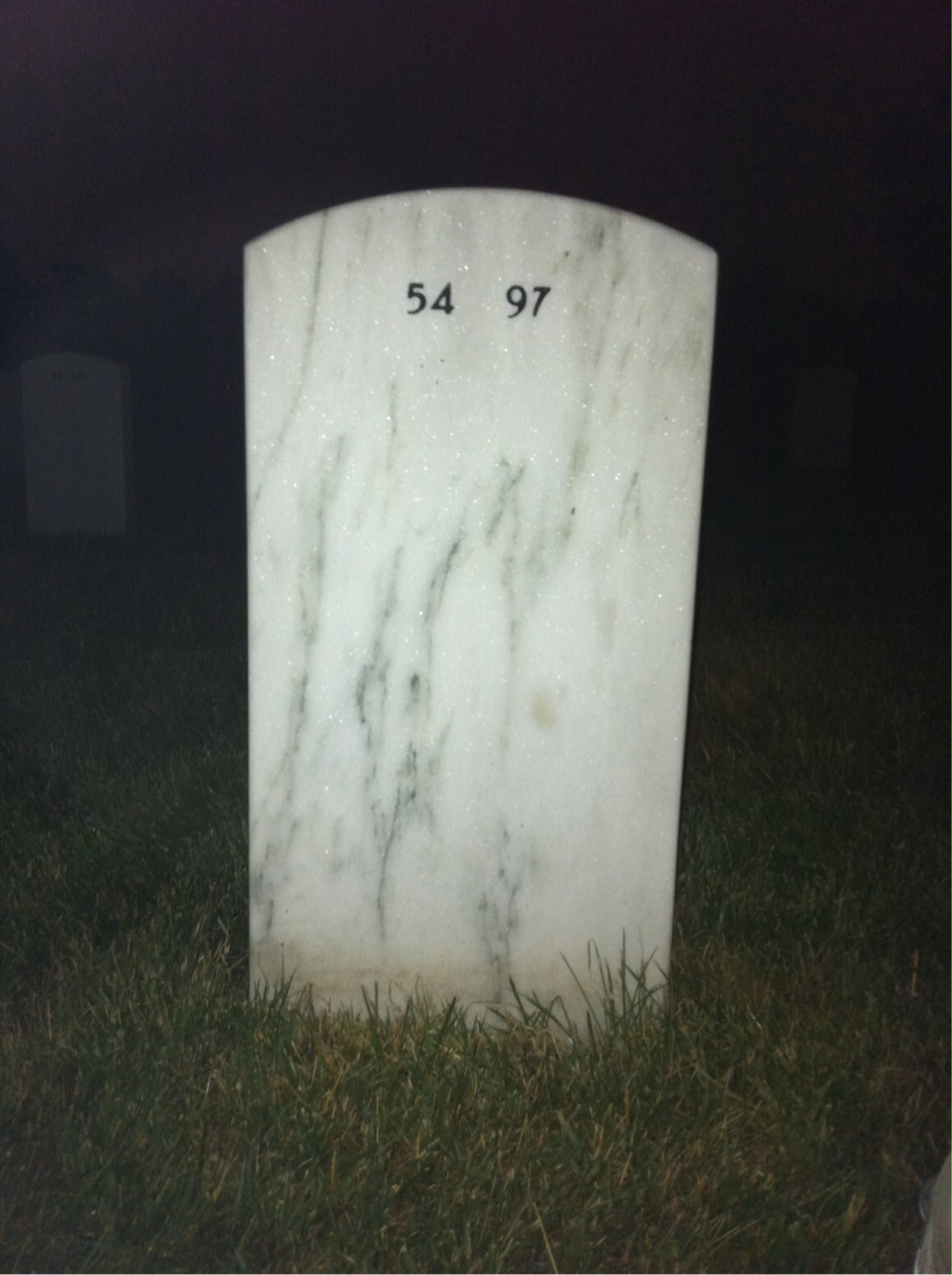 Back of headstone — Herman Jones