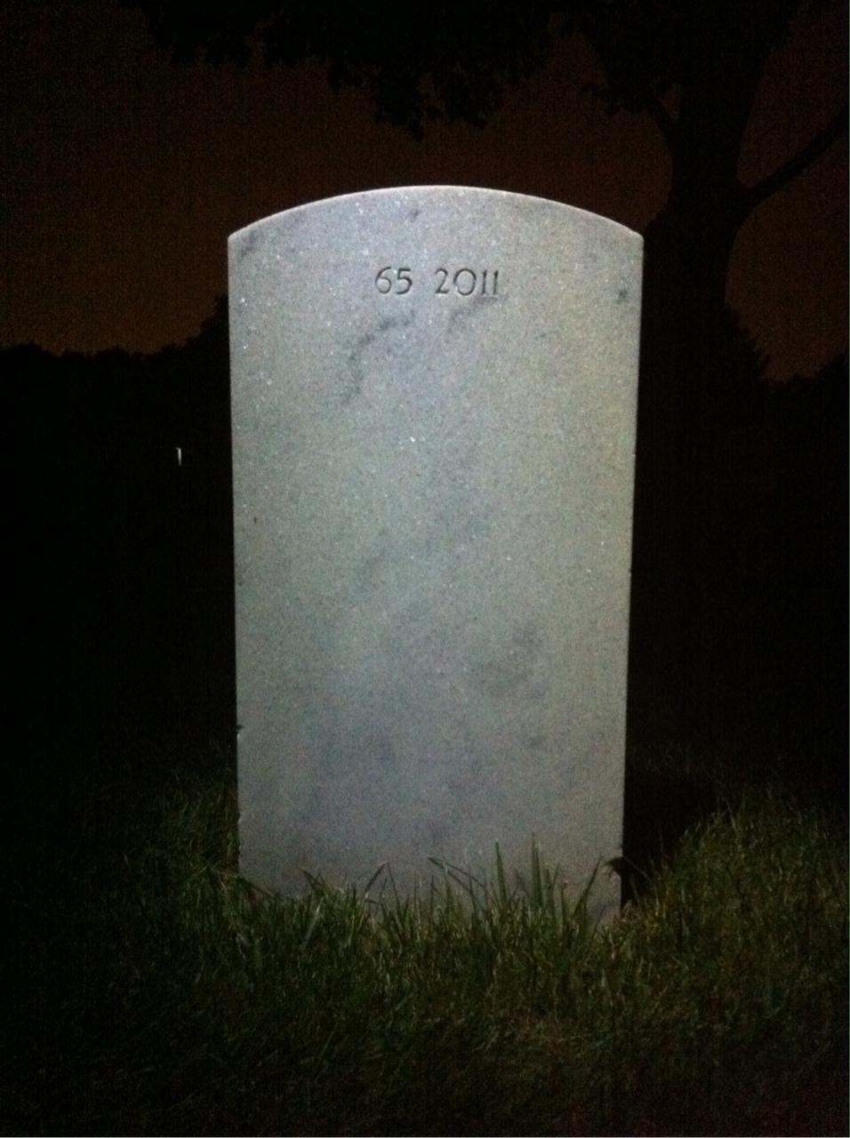 Back of headstone — Peter Harris