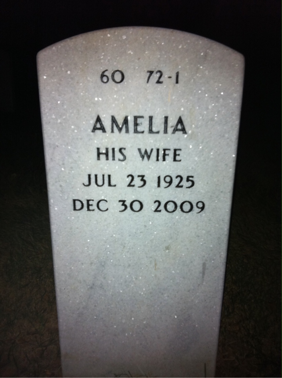 Back of headstone — Rex Davis