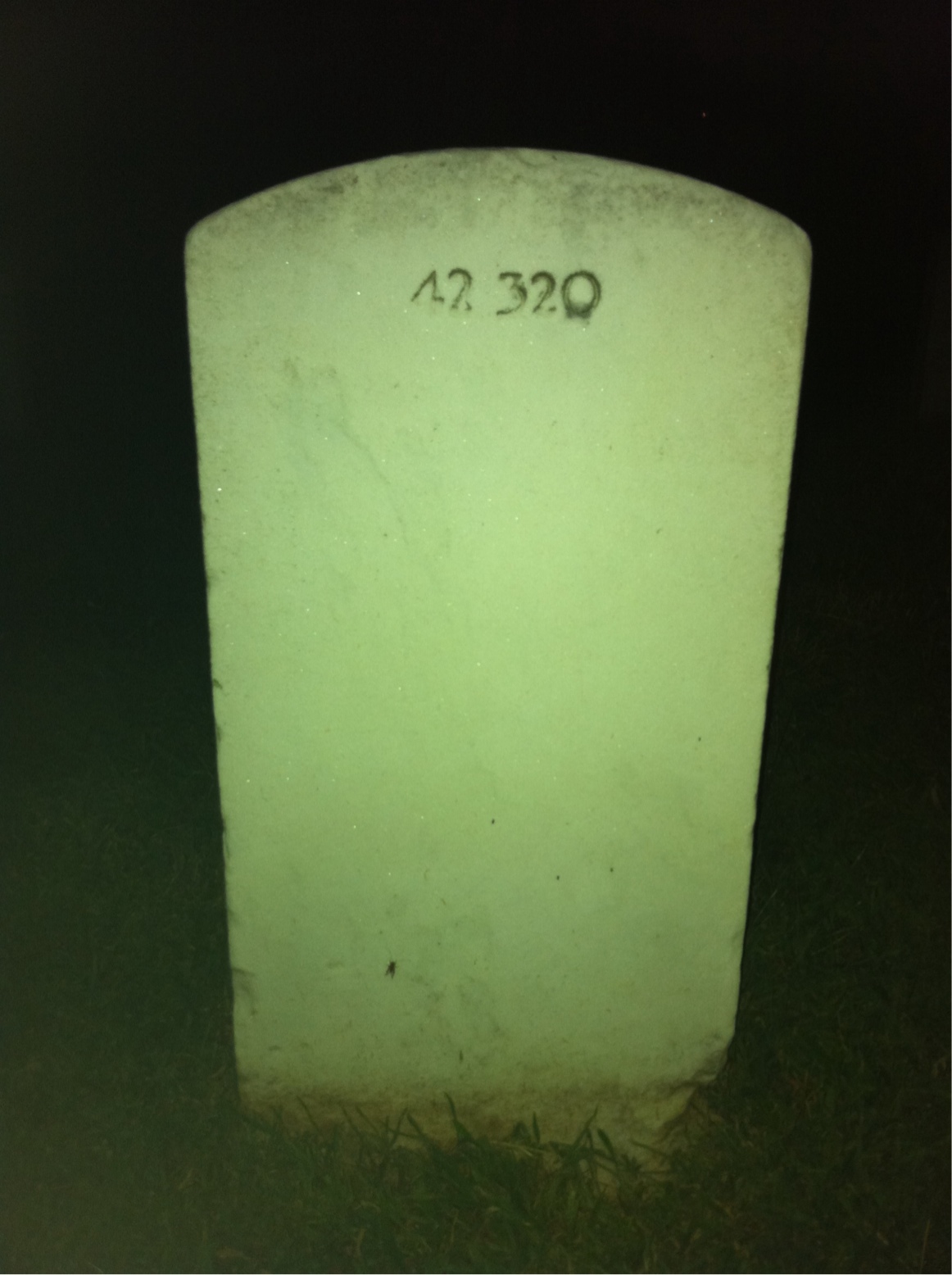 Back of headstone — Bernard Thomas Lewis