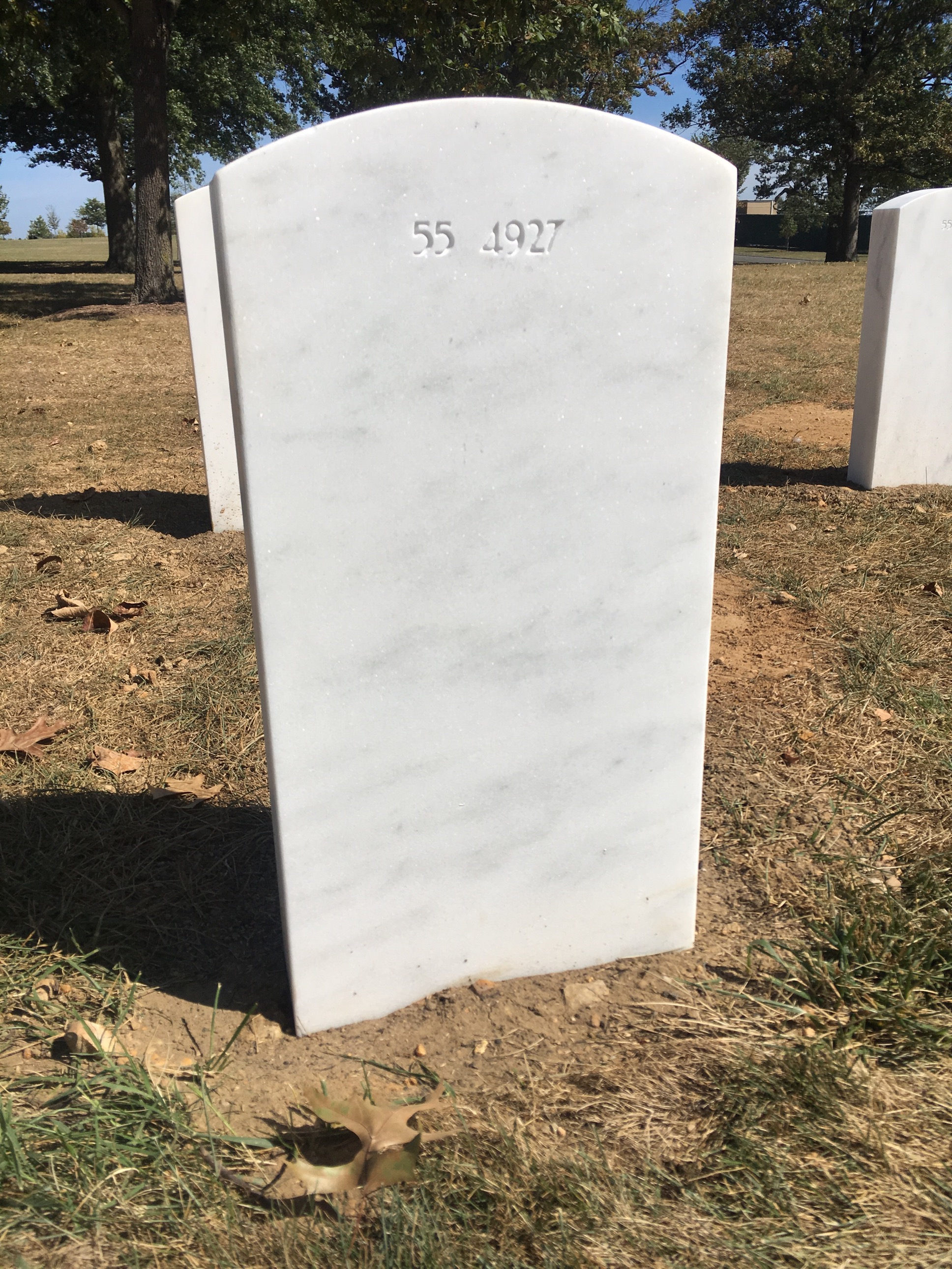 Back of headstone — Garry Arndt