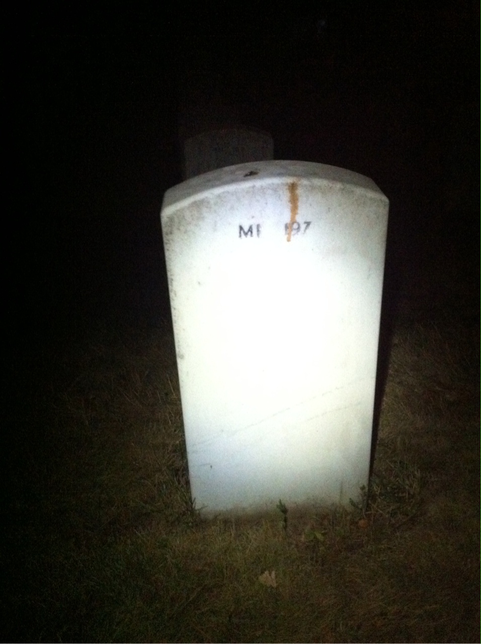 Back of headstone — Darwin Muller