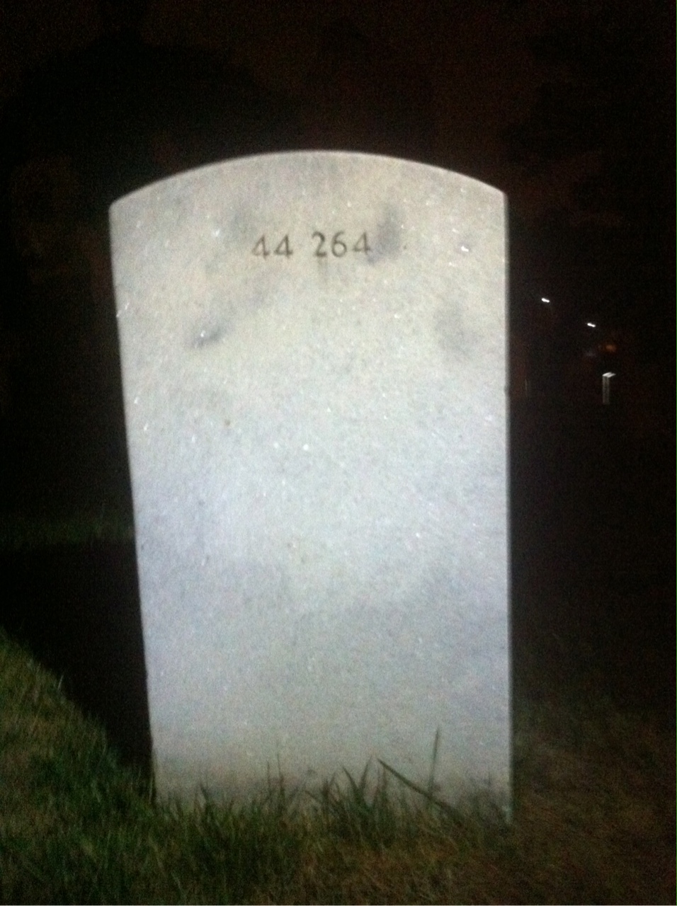 Back of headstone — Bradley Murchison