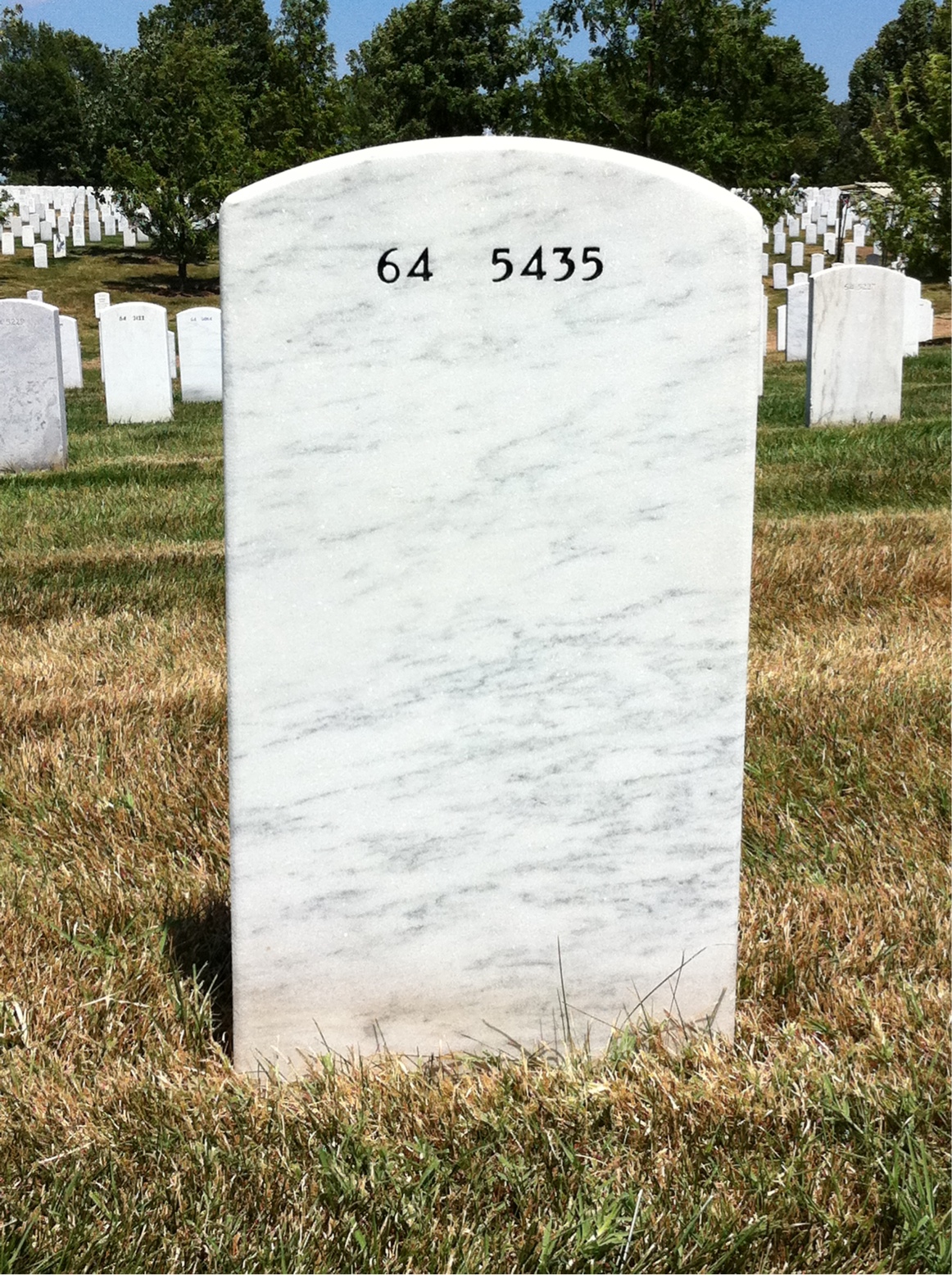 Back of headstone — Alfred Richter
