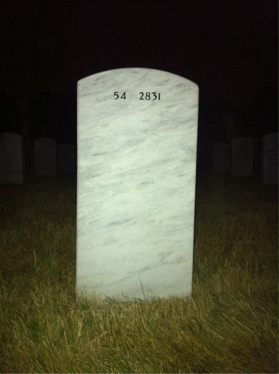 Back of headstone — Gail Long