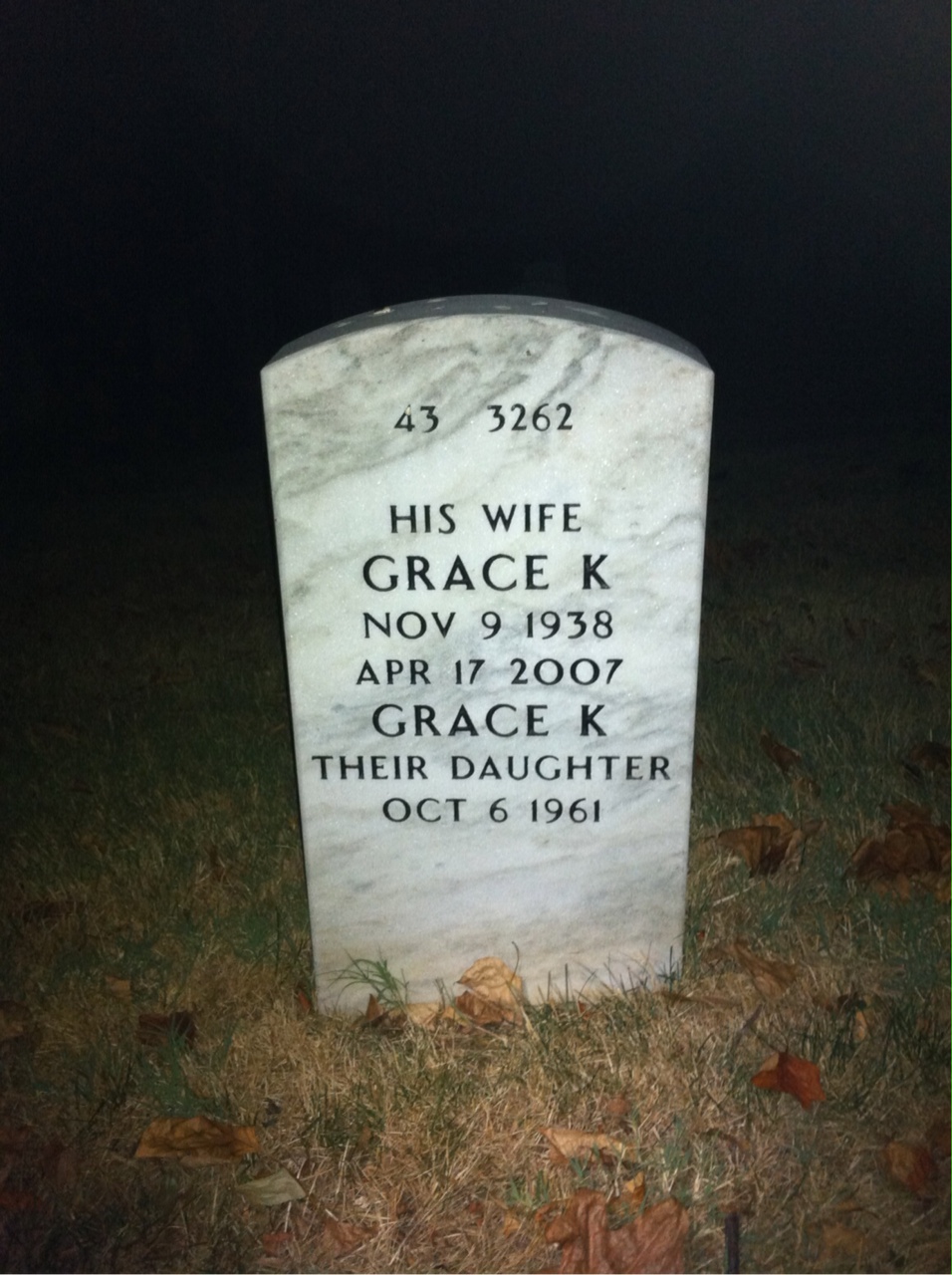 Back of headstone — Joseph Severns