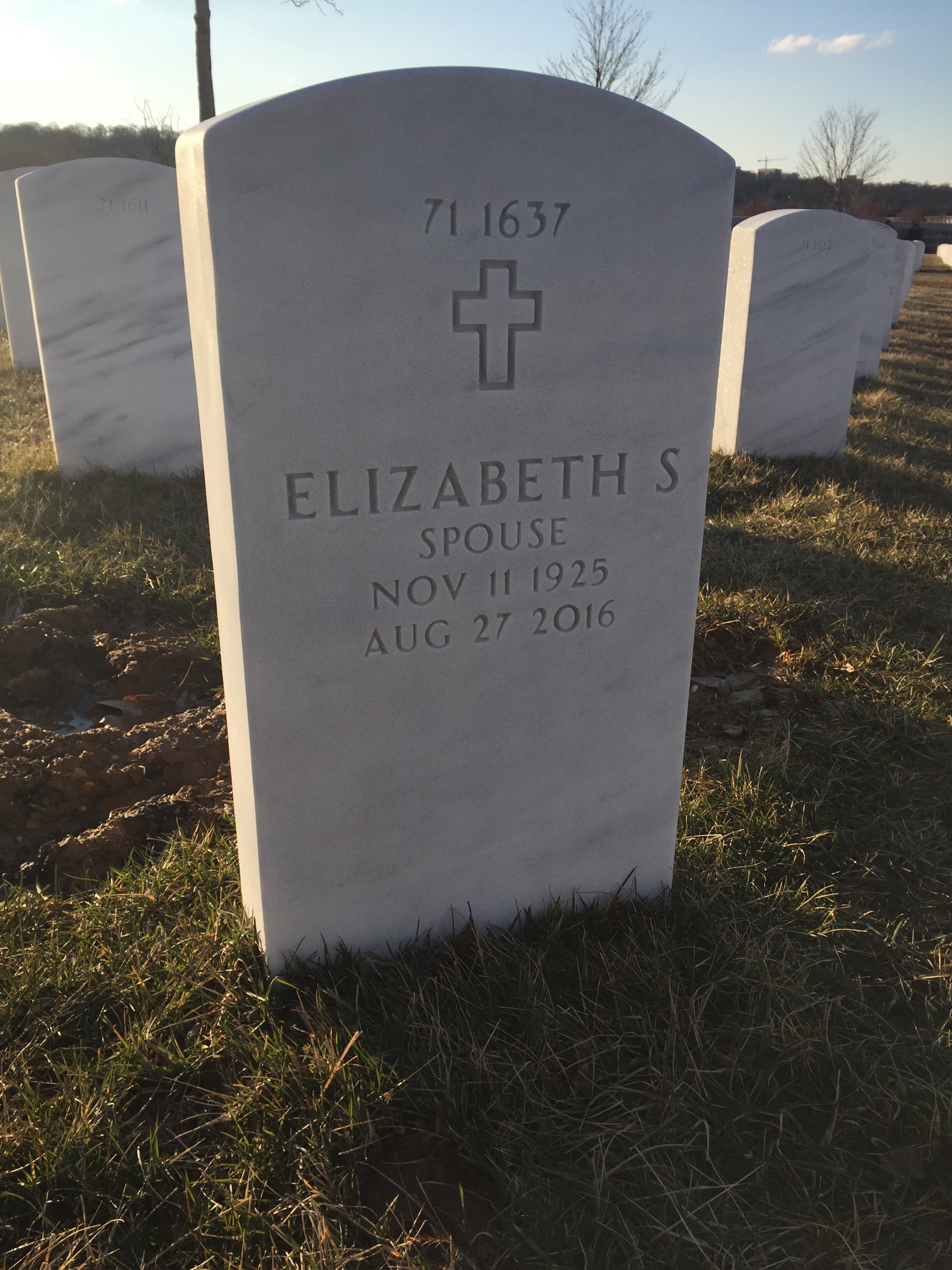 Back of headstone — Robert Amery