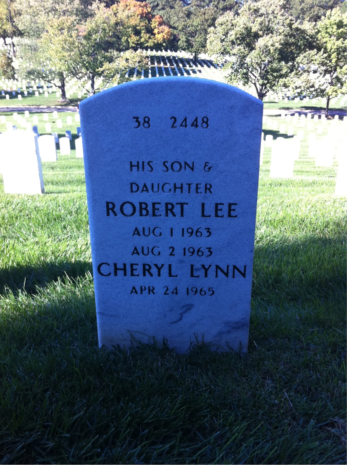 Back of headstone — Kenneth Warren