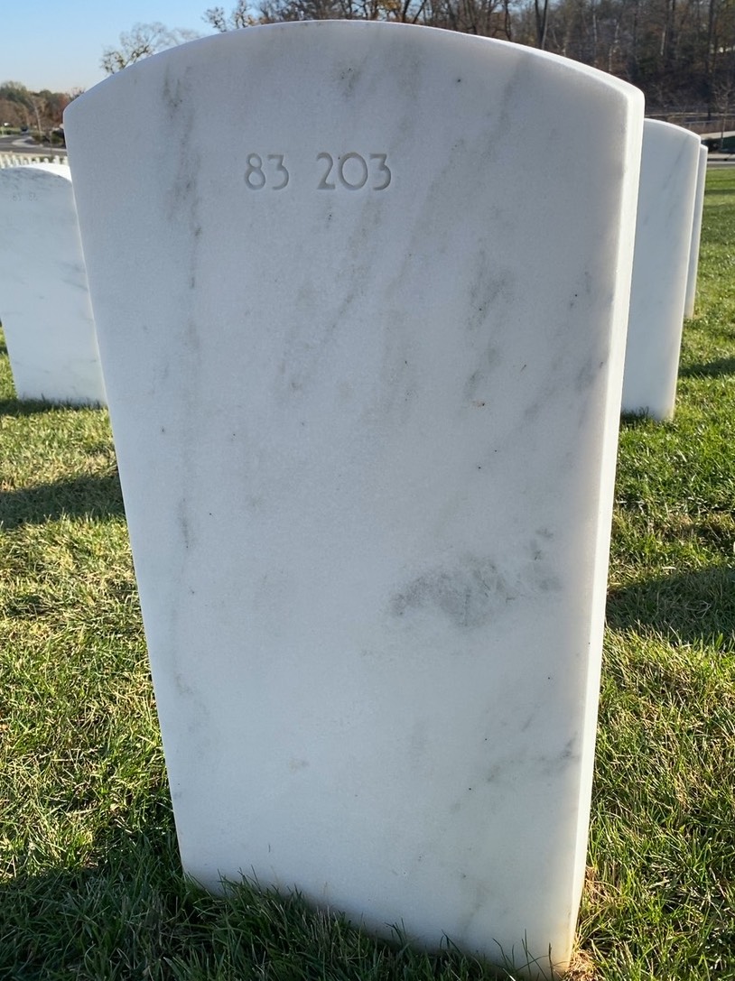Back of headstone — Tom Michael Dublin