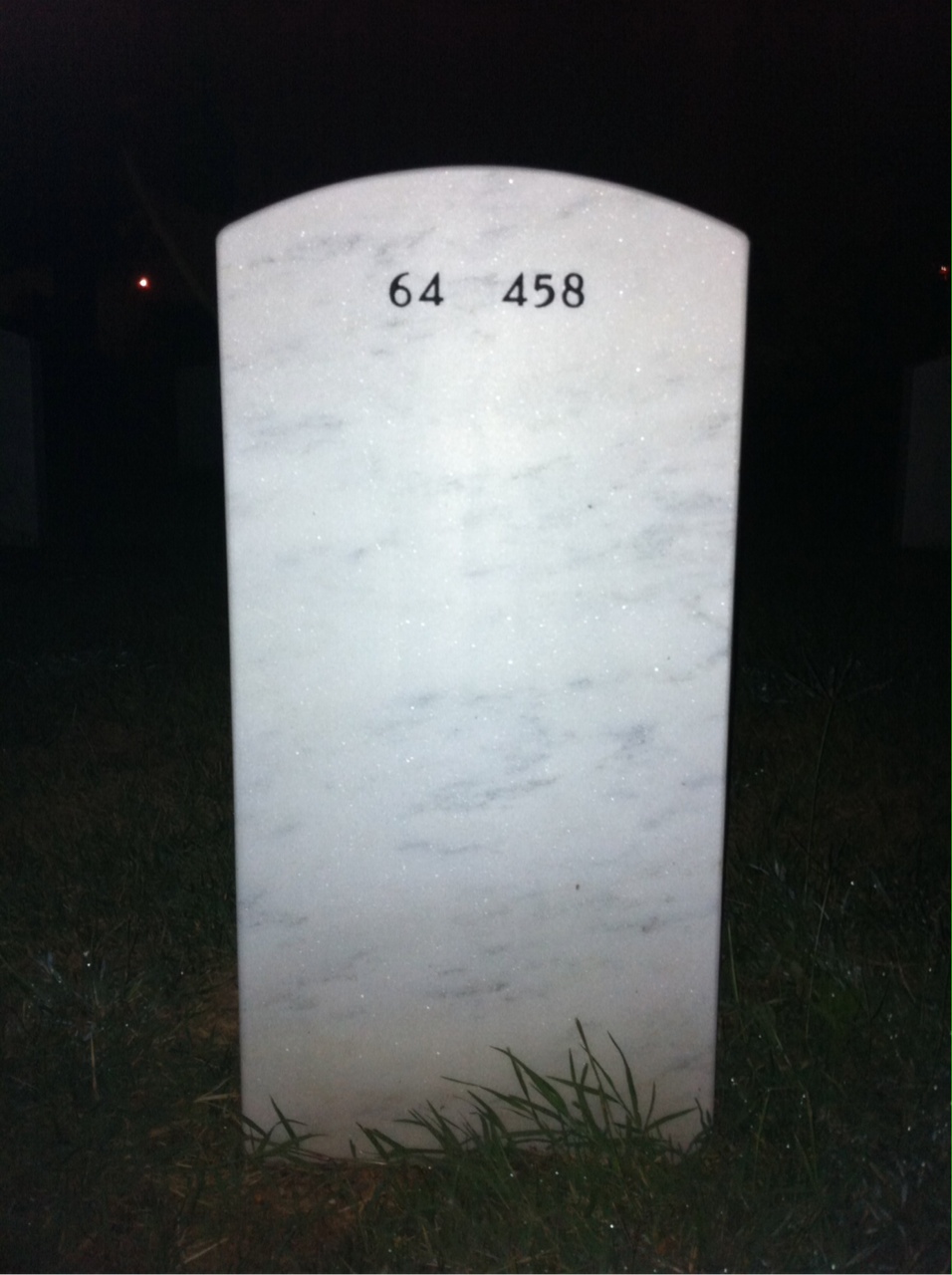 Back of headstone — Frank Bailey