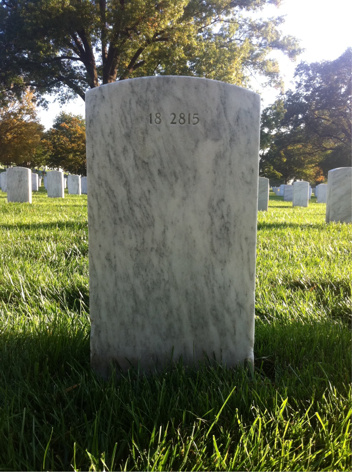 Back of headstone — Charlie Murdock