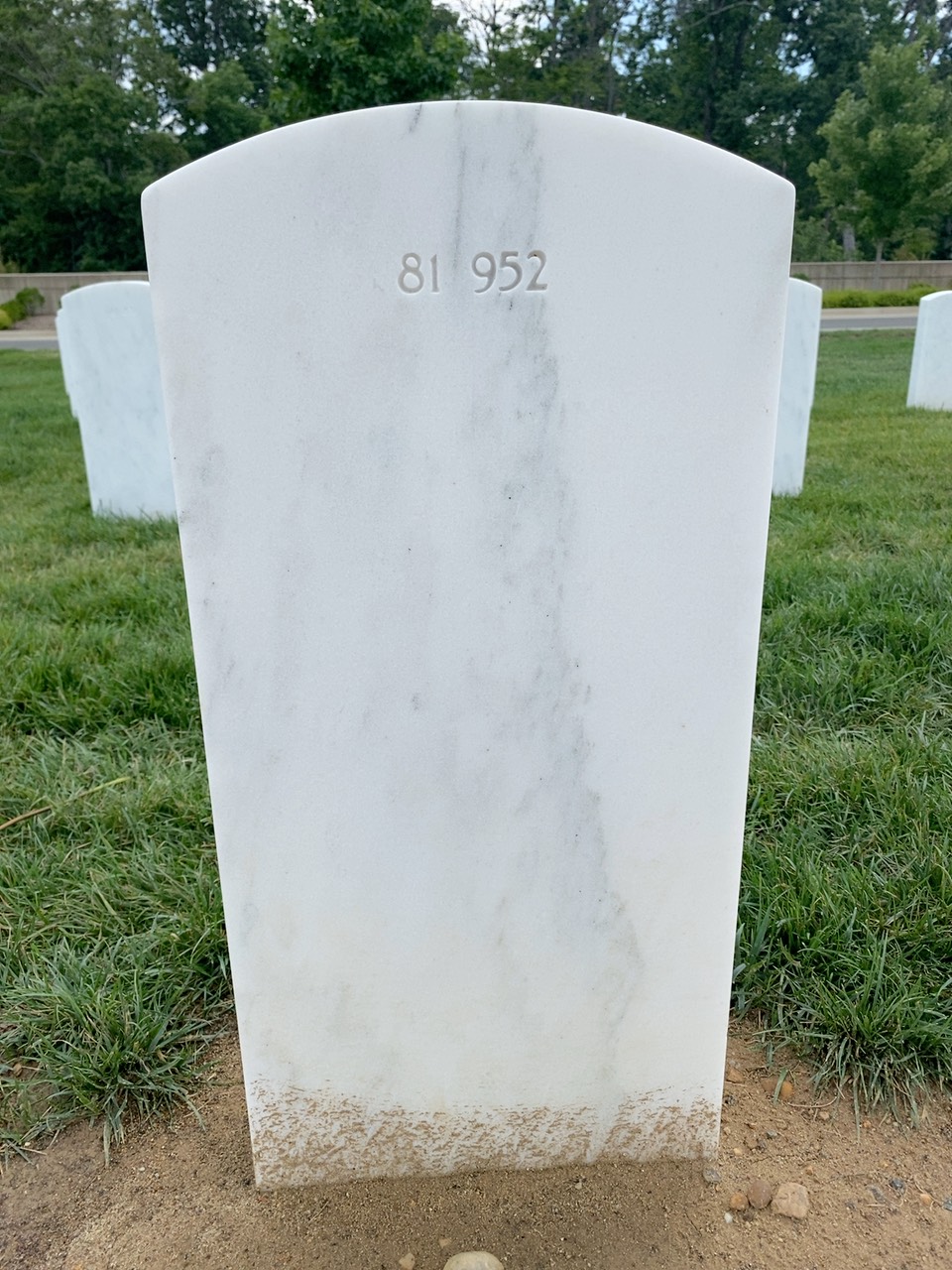 Back of headstone — William Preston Stubbs