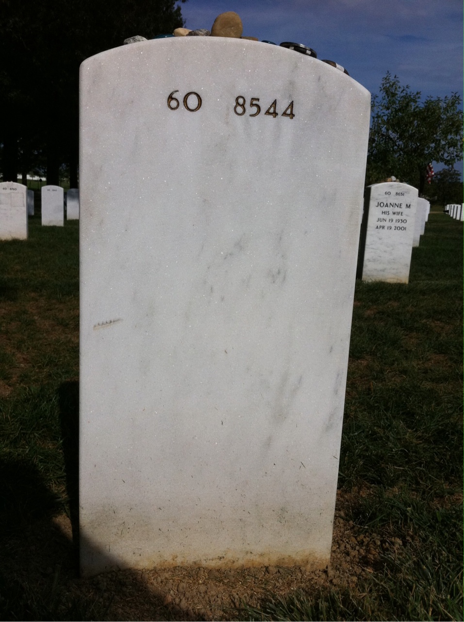 Back of headstone — Ross Mcginnis