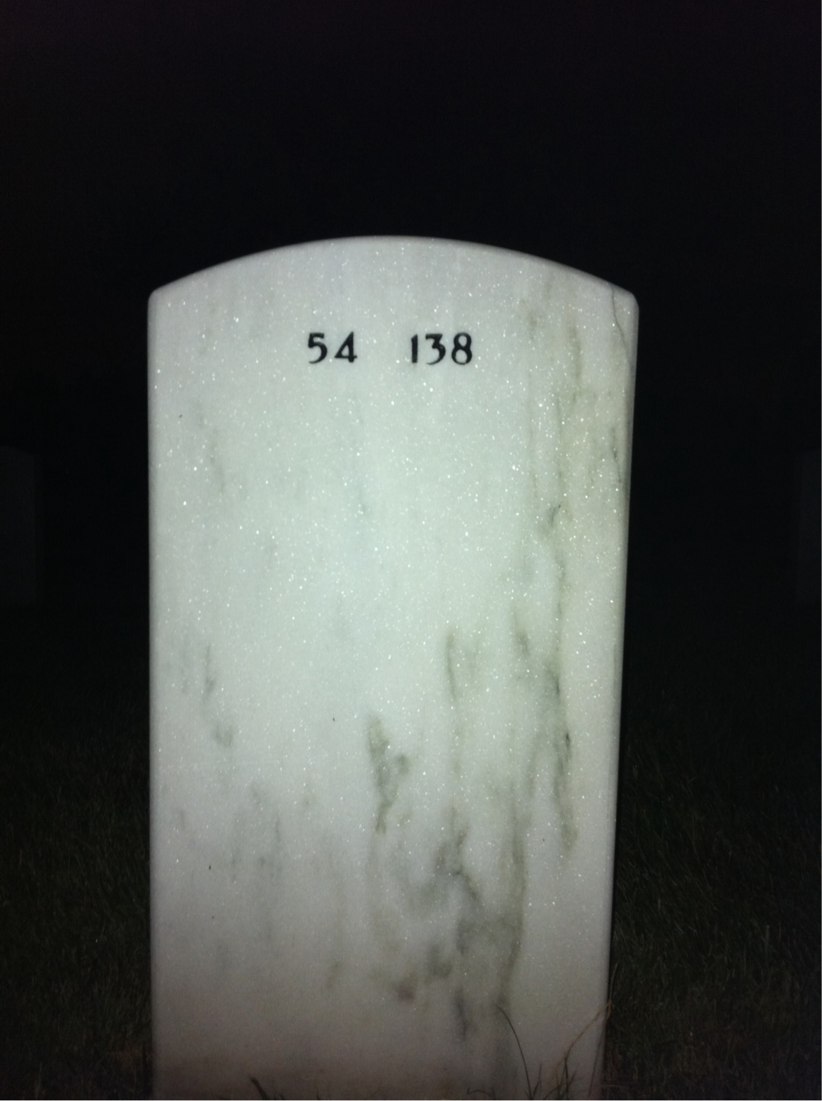 Back of headstone — Joseph Fritz