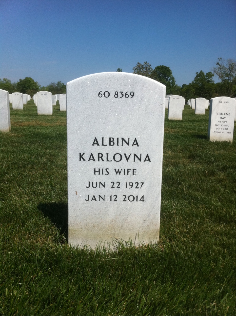 Back of headstone — John Paulman
