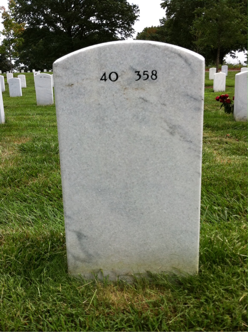 Back of headstone — James Stuart