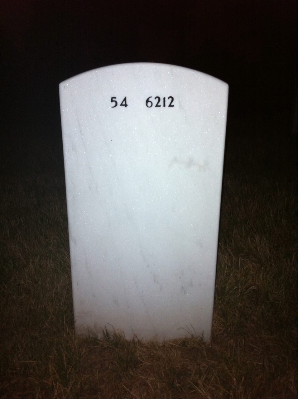 Back of headstone — Ross Bailey