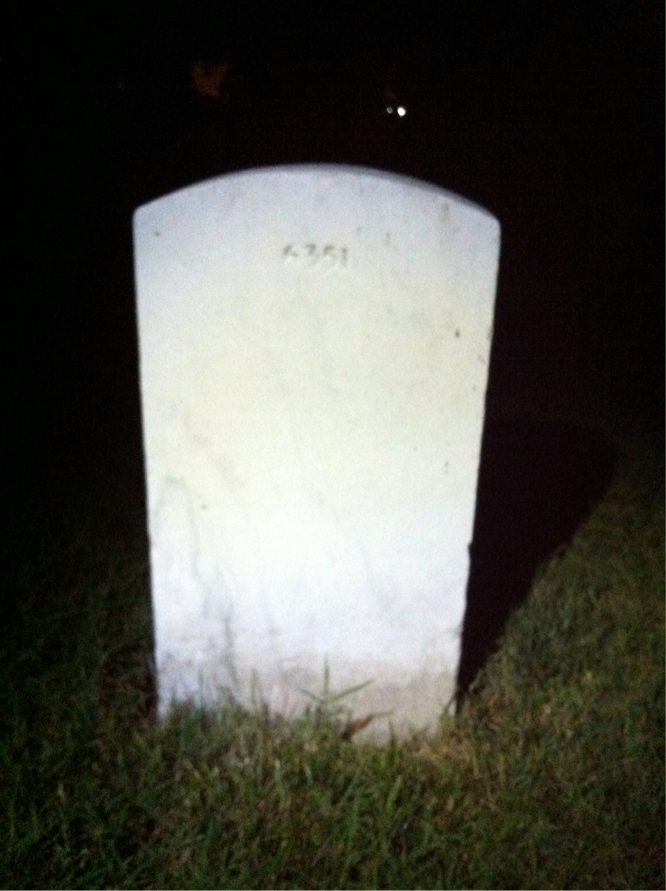 Back of headstone — Stephen Arthur