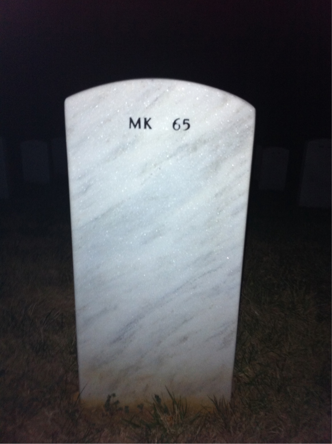 Back of headstone — Michael Miller