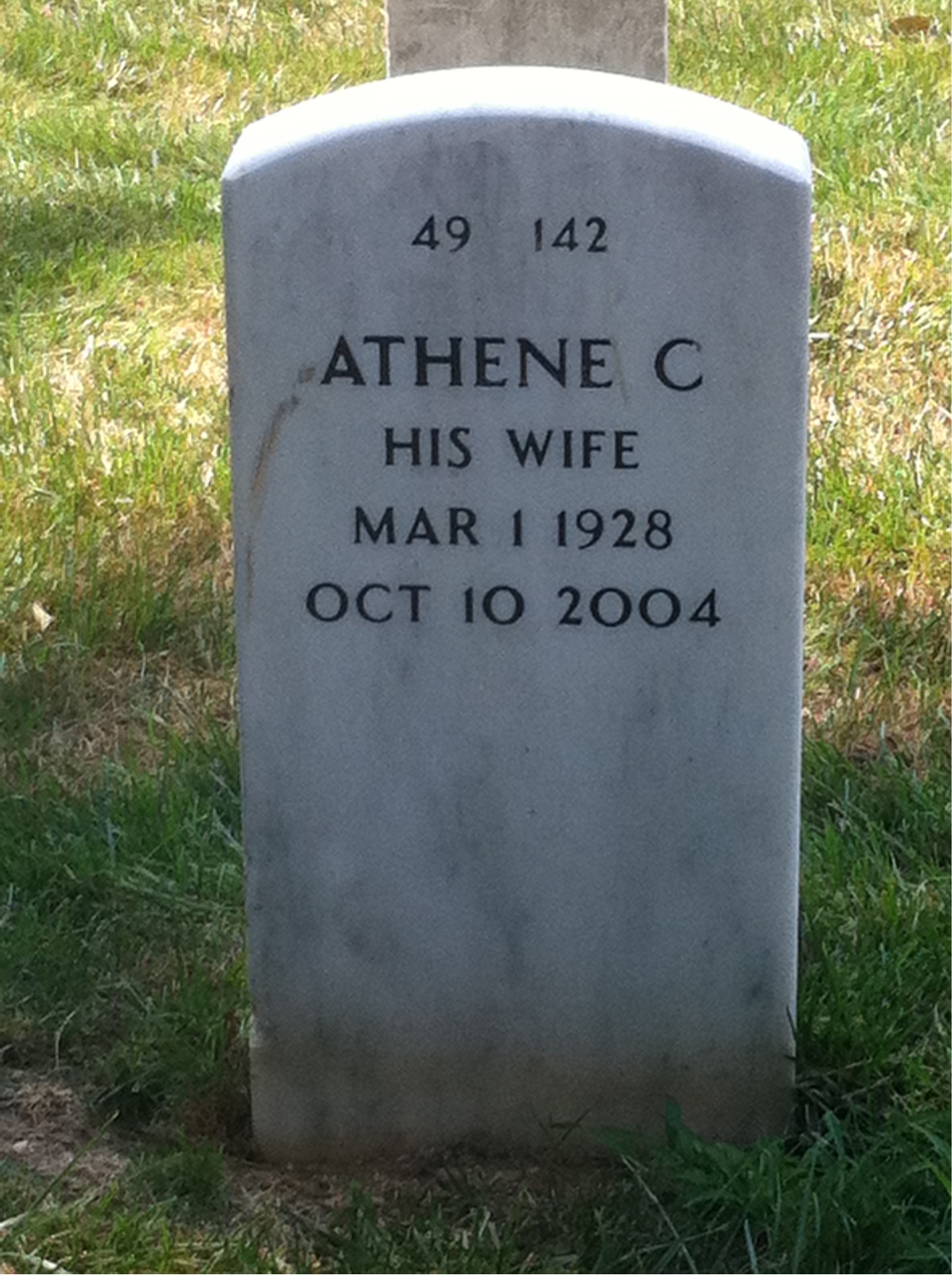 Back of headstone — Carlo Azevedo