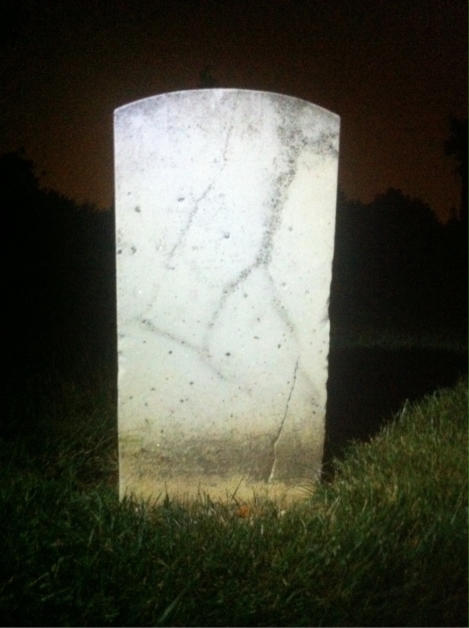Back of headstone — George Mueller