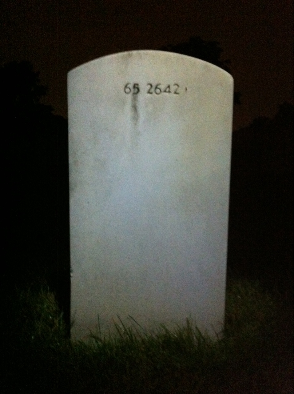 Back of headstone — Ramon Morales
