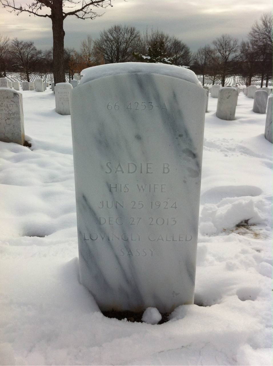 Back of headstone — William Yount