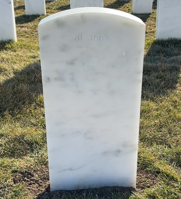Back of headstone — Gregory Breithaupt