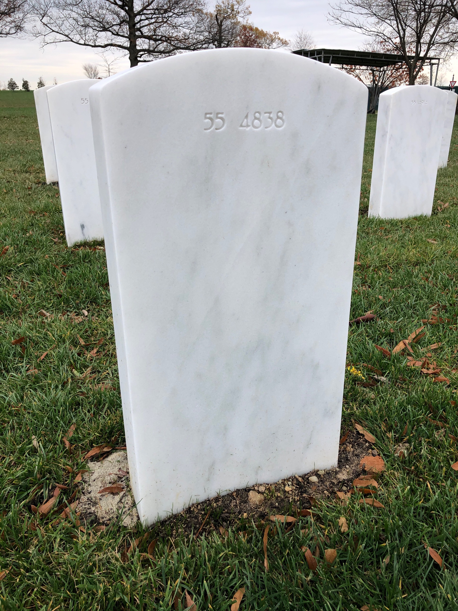Back of headstone — Walter Moore